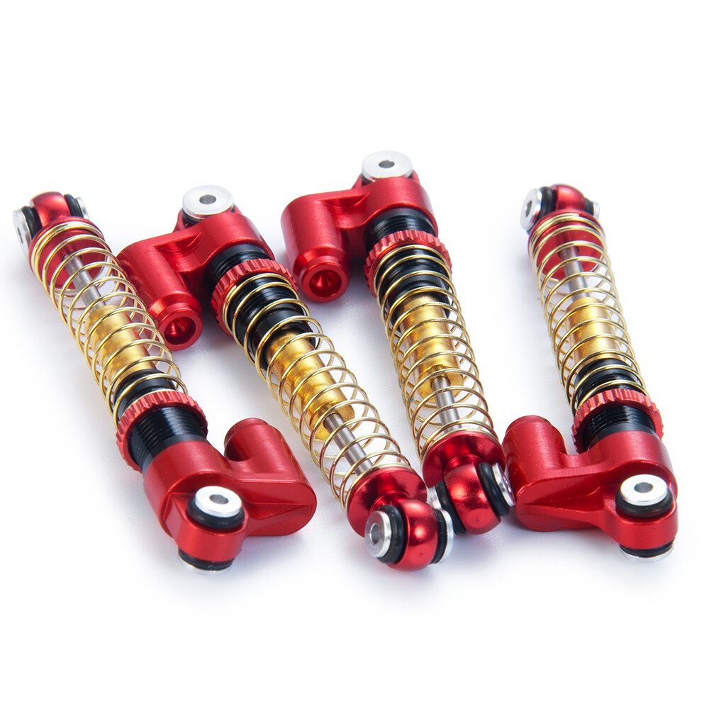 RZXYLRC 4PCS 40mm Shocks Damping Shock Absorber Damper For 1/24 Axial SCX24 AXI90081 RC Crawler Car Upgrade Parts (Gold