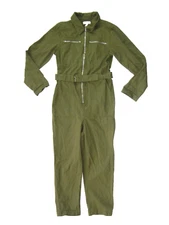 TOPSHOP Army Green Cotton MILITARY-STYLE JUMP-SUIT Full Body Women's UK-8 US-4