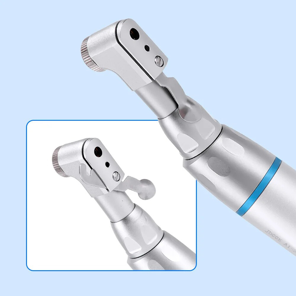 Dental Low Slow Speed Contra Angle Handpiece Turbine Push Button Fit E - Foto 3
