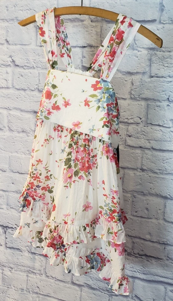 Túnica sem mangas Isobella & Chloe para meninas com babados estampa floral tamanho 14 - Imagem 2 de 4