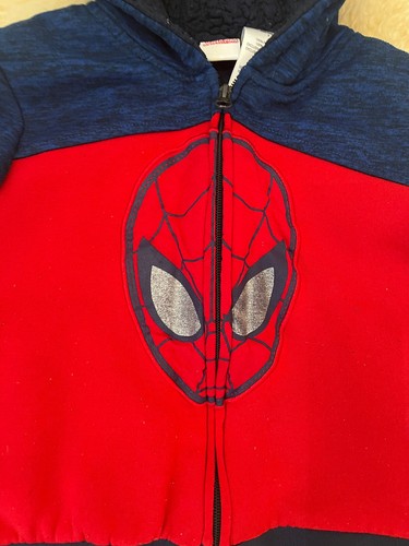 Spider-Man Marvel Hoodie Full Zip Spiderman Size 5 - Picture 2 of 9
