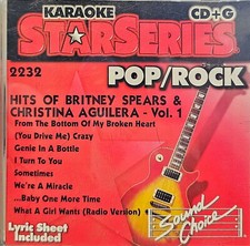 SC2232 BRITNEY SPEARS CHRISTINA AGUILERA SOUND CHOICE KARAOKE CDG   LOT WA