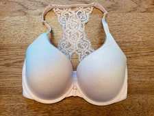 Victoria's Secret Pink Lace 32DDD Body By Victoria Perfect Shape Front Close Bra
