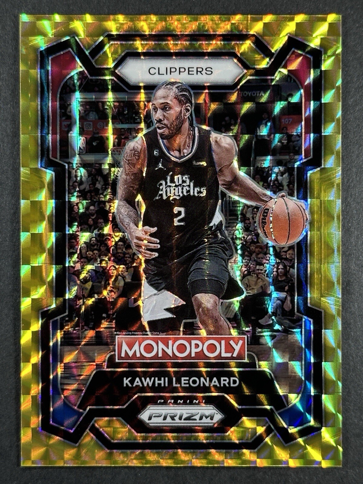 2023-24 Panini Prizm Monopoly Kawhi Leonard Gold Prizm /49 #37