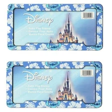 2 Disney Lilo & Stitch Plastic License plate frame Auto Tag Universal