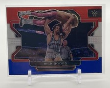 Rick Boogs 2022 Panini Prizm WWE Red White and Blue #10 Smackdown Wrestling Card