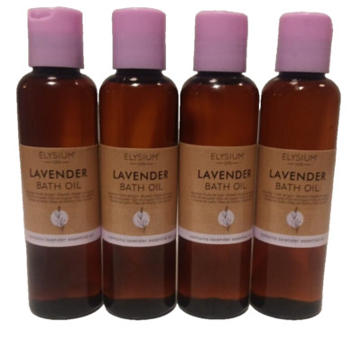 ( 4x150ml ) ELYSIUM -SPA- Lavendel-Badeöl - Body  enthält ätherische Öle