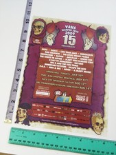 Clipping Vans Warped Tour 2009 Toronto Montreal Calgary Vancouver Print Ad