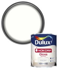 Dulux Non Drip Gloss Trim Paint For Wood  Metal  All Colours 750ml  2.5L