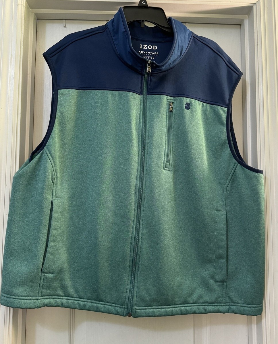 Chaleco polar IZOD Advantage Performance Spectator Colorblock para hombre