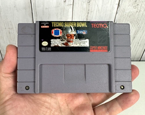 🏈 Tecmo Super Bowl (Super Nintendo SNES) – Authentic Cartridge Only