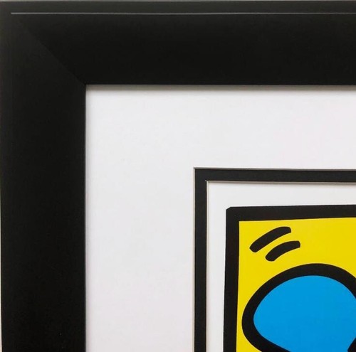 Keith Haring "KH11" PERSONALIZZATO INCORNICIATO POP Street Art Love Family - Stampa BRUCE McGAW - Foto 4 di 4