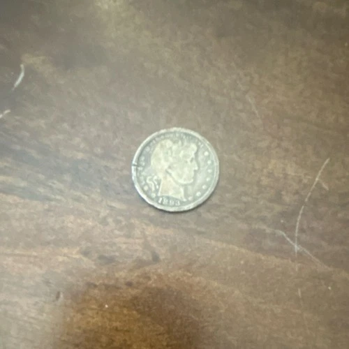 1893 Barber Quarter Silver 25 Cent Circulated US Coin Uncertified Collectible