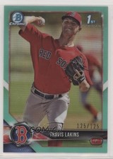 2018 Bowman Chrome Prospects Aqua Refractor 125/125 Travis Lakins #BCP139 s3g
