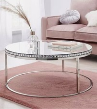  JD Williams Marbella Circular Mirrored Coffee Table RRP £599