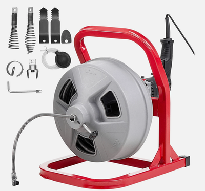 #ad Drain Cleaning Machine 50FT x5 16quot; Manual Feed with 228RPM Electric Motor $108.89
