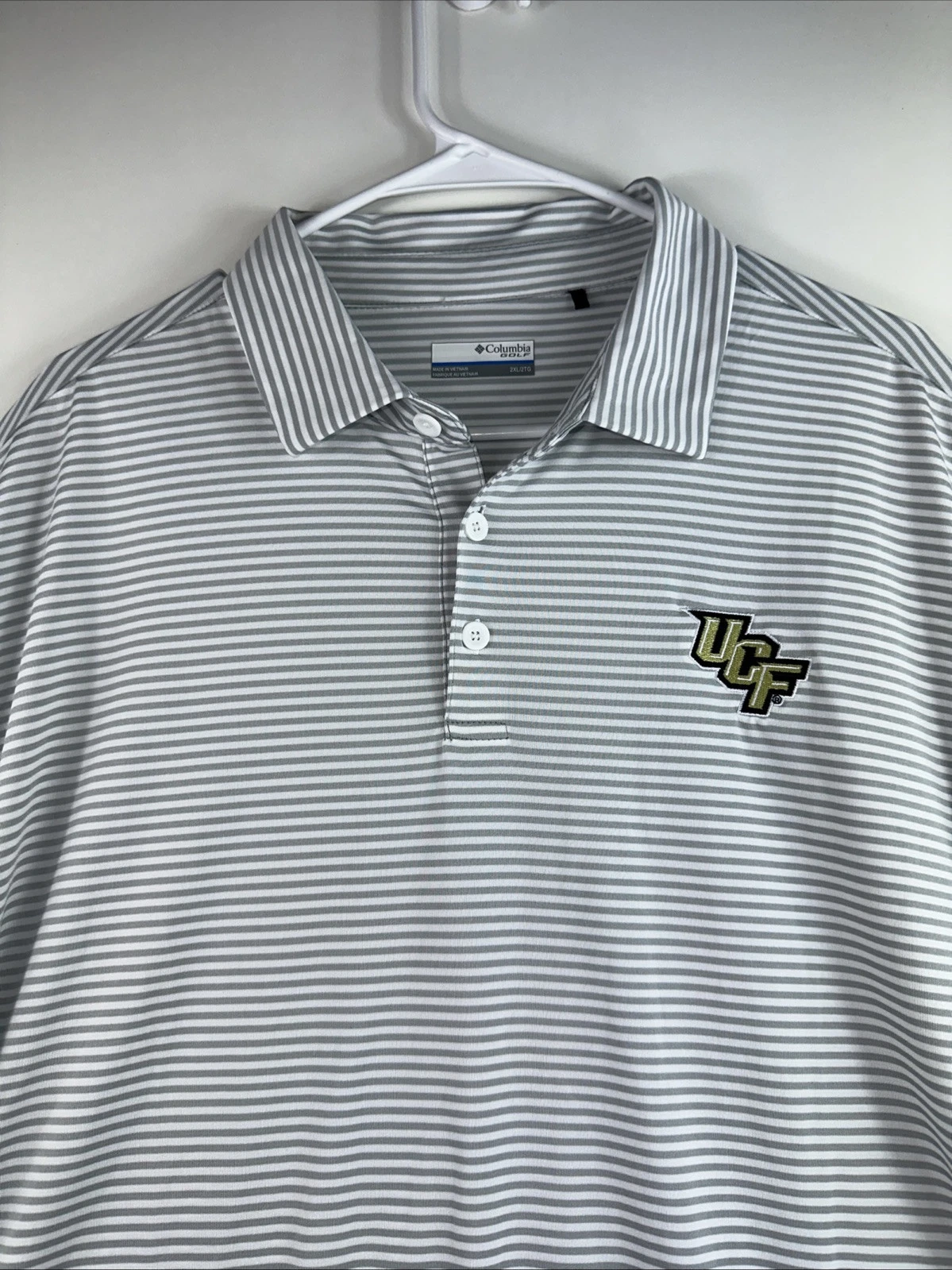 Columbia Golf UCF Knights Omni-Wick Club Invite Polo Mens 2XL XXL Style 21S3MP