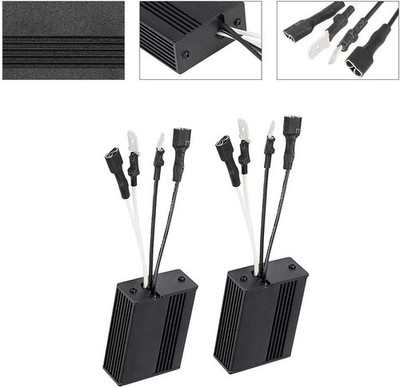 QTY.2- H1 H3 H7 LED FIX Headlight Resistor Decoder Error Anti Flicker Canbus Kit