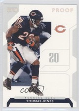 2006 Playoff NFL Playoffs Silver Proof 194/250 Thomas Jones #62 0c4