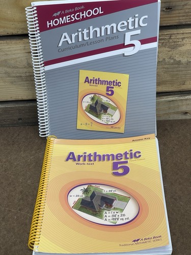 Abeka 5th Grade Homeschool Arithmetic 5 Curriculum/Lesson Plans and Work Text