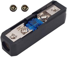In-Line Mini ANL Fuse Holder 2/4GA-2/4GA with Fuse Distribution Block Stereo/Aud