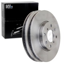 2X EUROBRAKE BREMSSCHEIBEN 252mm BELÜFTET VORNE PASSEND FÜR OPEL AGILA |