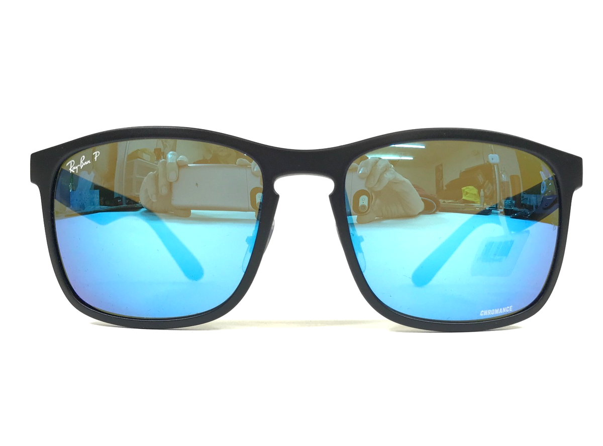 Ray-Ban Sunglasses CHROMANCE RB4264 601-S/A1 Black Frames Blue