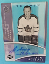 2007-08 Johnny Bower Trilogy Ice Scripts Signature Autograph Auto IS-JB SP