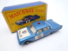 VINTAGE MATCHBOX LESNEY No.55b FORD FAIRLANE POLICE CAR IN ORIGINAL BOX 1963