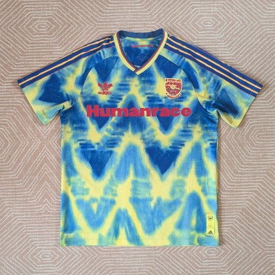 GENUINE Adidas Arsenal Human Race LARGE Shirt Bruised Banana 1000