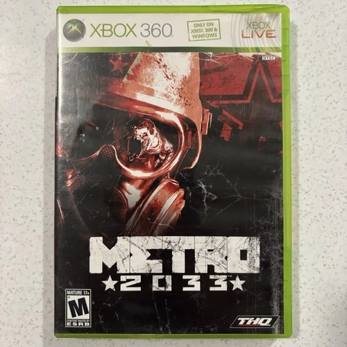Metro 2033 (Microsoft Xbox 360, 2010) Complete w/ Manual Tested