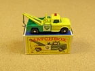 VINTAGE LESNEY MATCHBOX # 13 DODGE WRECK TRUCK ORIGINAL BOX GRAY PLASTIC HOOK