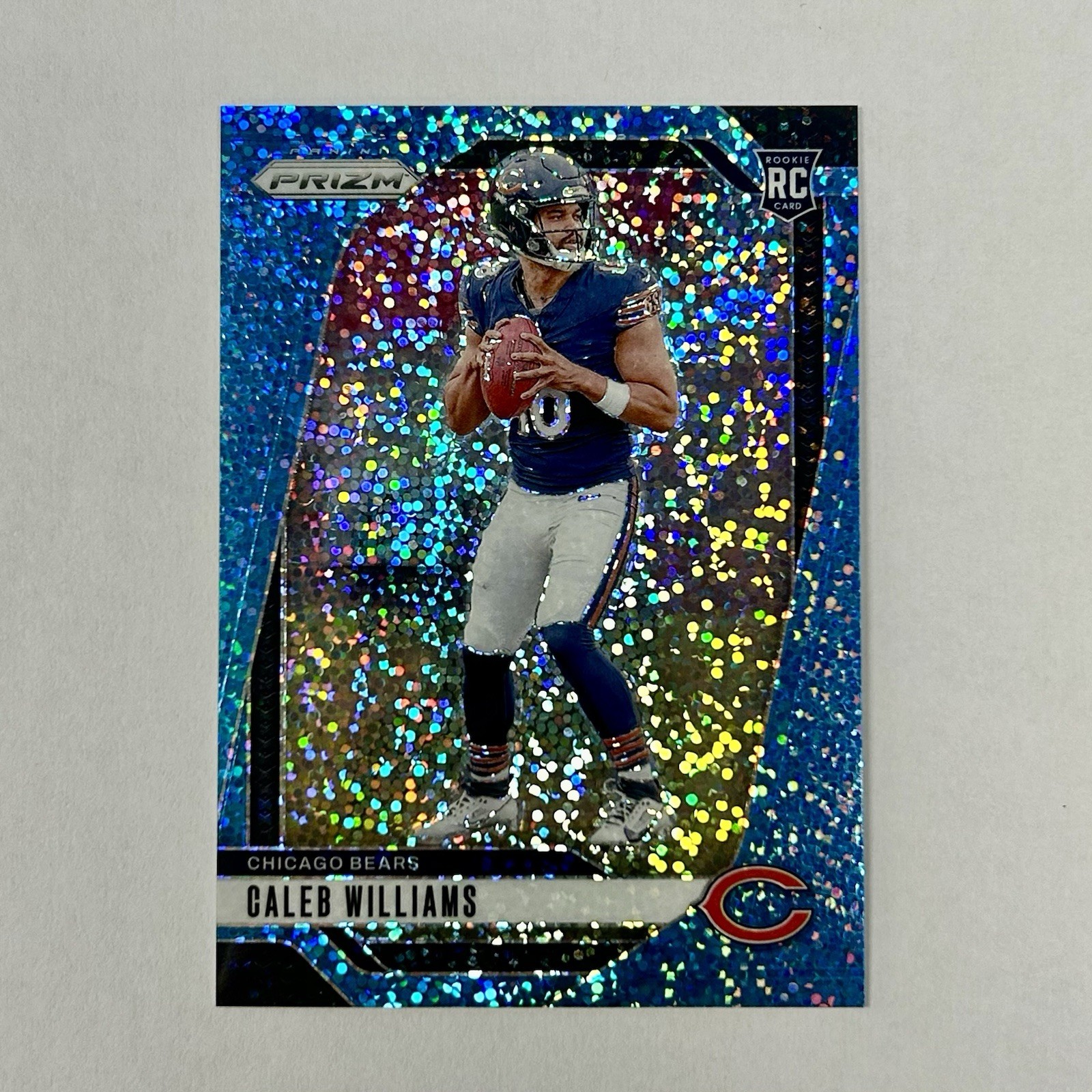 2024 Panini Prizm Caleb Williams RC Rookie #301 Blue Sparkle 68/96 SSP