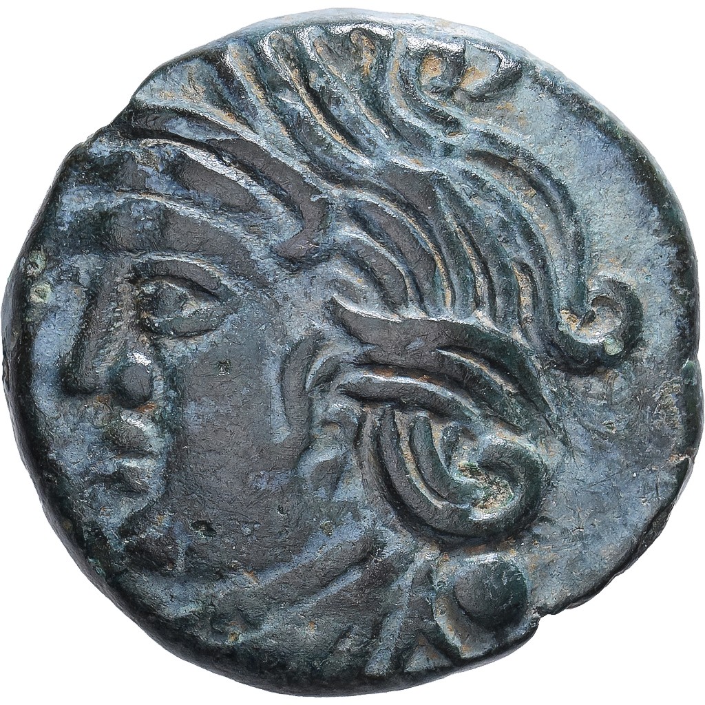 1st Century BC Bronze Bituriges Gaul Celtic Coin Delestrée 2587