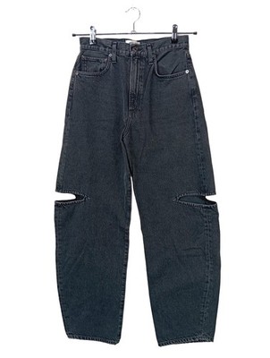 AGOLDE Baggyjeans Damen Jeans Gr. DE 36 schwarz Casual-Look