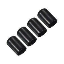 PATIKIL 11.5mm Pool Tip Cover, 4 Pack Billiard Cue 11.5mm, Black