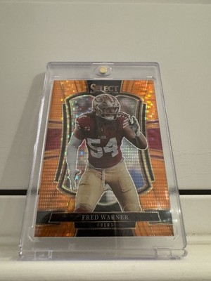 2025 Panini Select FOTL Fred Warner Premier Level Orange Pulsar /7