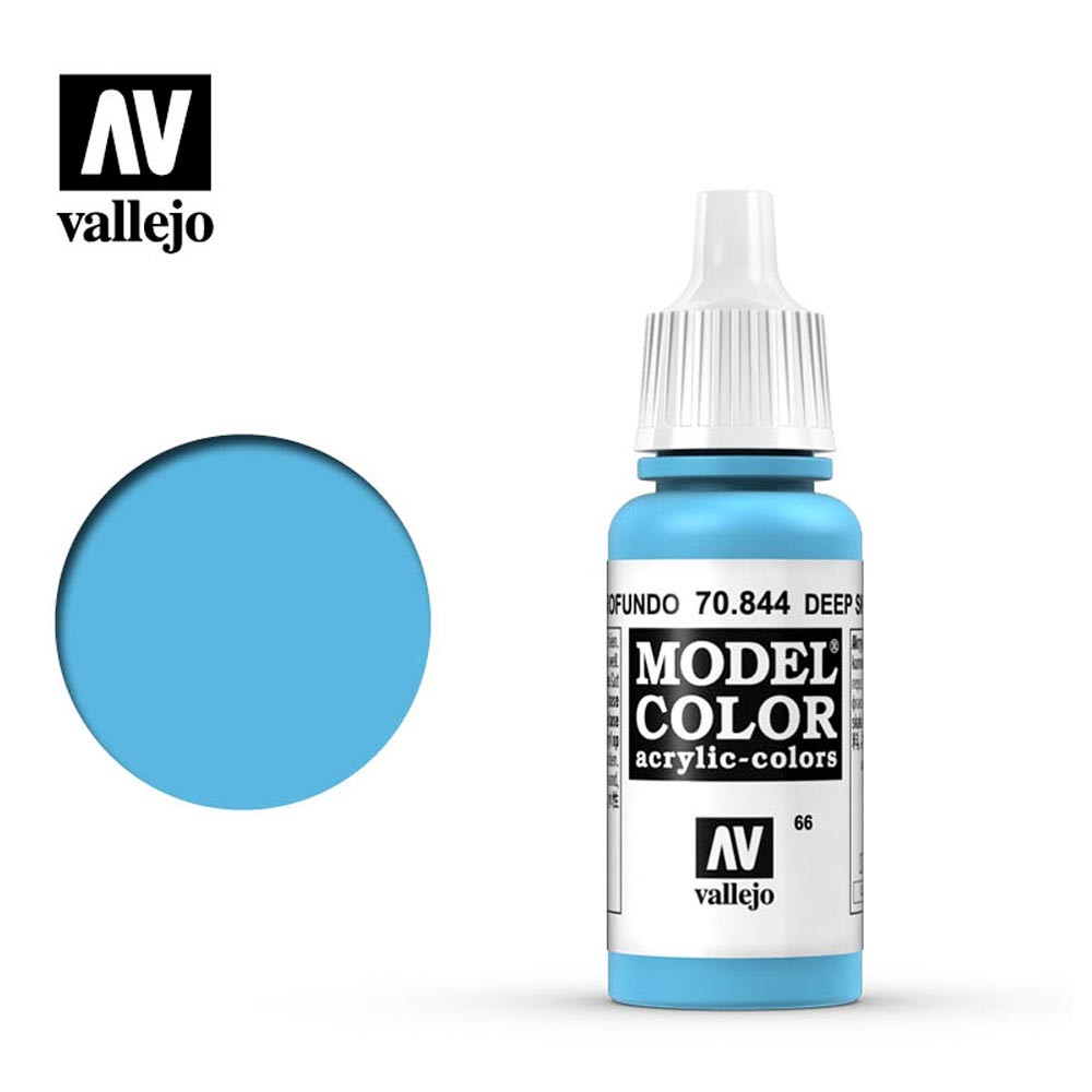 Vallejo VJ70844 Model Color 17 ml Acrylic Paint - Deep Sky Blue - Image 6