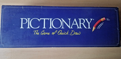 PICTIONARY THE GAME OF QUICK DRAW VINTAGE RARE BRETTSPIEL VON PARKER MIT HANDBUCH