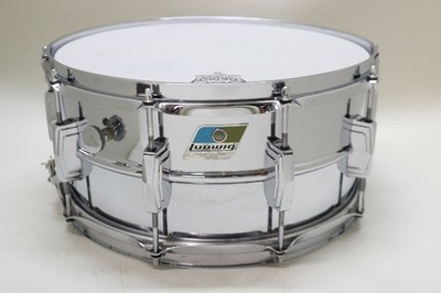 Ludwig Vintage 1970s Supraphonic 402 Snare Drum 14x6.5 Blue Olive Badge Used