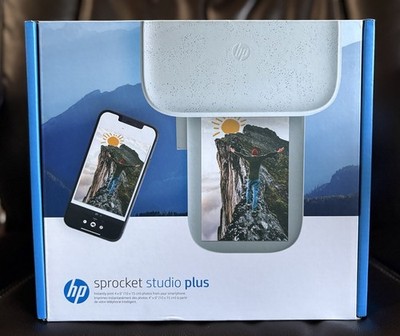 Hewlett-Packard Sprocket Studio Plus Wi-Fi Portable Printer 4x6 New