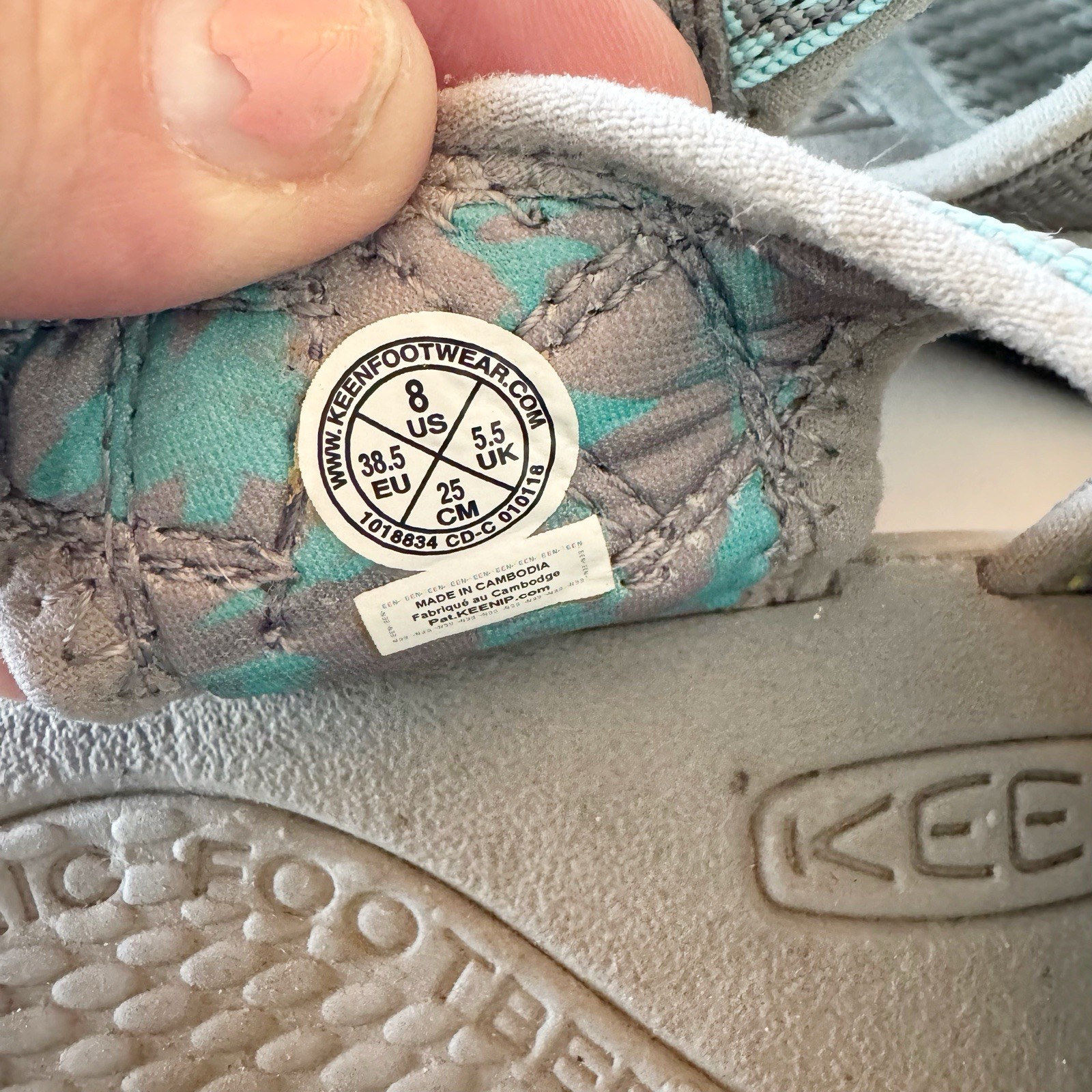 Sandali Keen Newport H2 Hydro donna taglia 8 impermeabili grigio blu sportivi outdoor