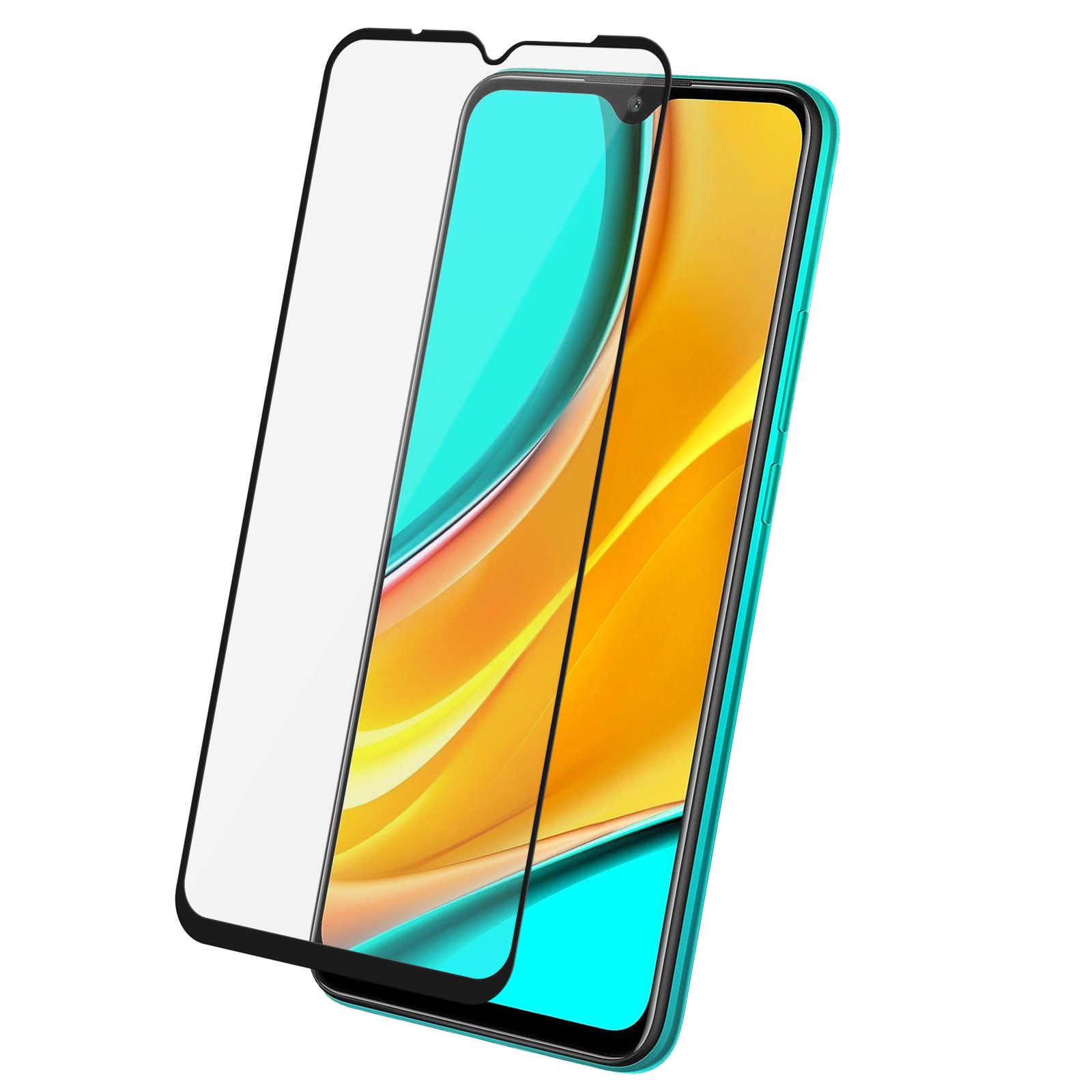 Vitre Xiaomi Redmi 9 verre trempé contour anti-traces de doigts