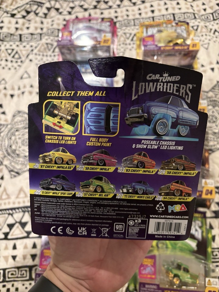 CarTuned Lowriders Series 1 Complete Set of 9 Chase Red Bottom Chevy ...