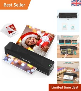 Compact A4 Laminateur thermique - 1-2 Min Chauffe, Idéal pour les projets créatifs