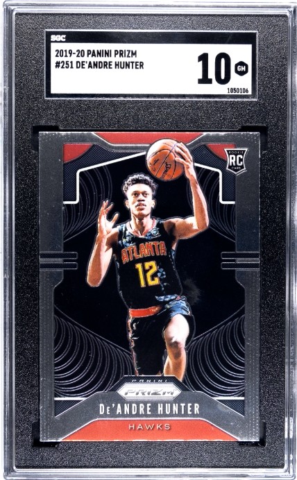 2019-20 Panini Prizm #251 De'Andre Hunter SGC 10