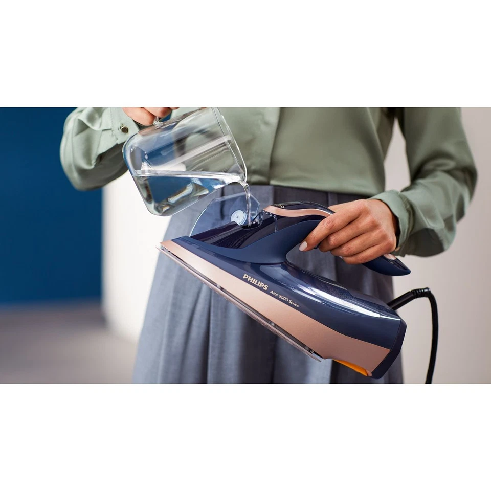 Fer à repasser PHILIPS DST8050/20 fer à vapeur bleu et doré - Photo 4/4