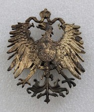 Imperial German WWI East Asia Expeditionary Tarbusch Eagle &ndash; Silvered Nickel
