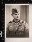 WW2 GERMAN ARMY KNIGHTS CROSS RECIPIENT WILLIBALD UNFRIED SIGNED PHOTO