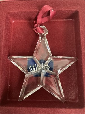 Mikasa Holiday Collection, Crystal Star Christmas Ornament 5 point, In Box